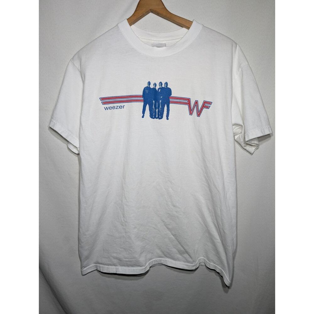 Weezer X Kermit Muppets 2002 Keep Fishin' Tour T Shirt Tee Sz L Anvil Indie Rock